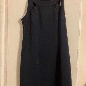 Chic Dark Navy Sleeveless Mini Dress